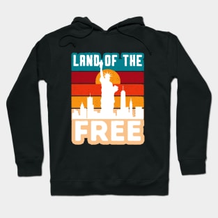 4th July Land of the Free Hoodie